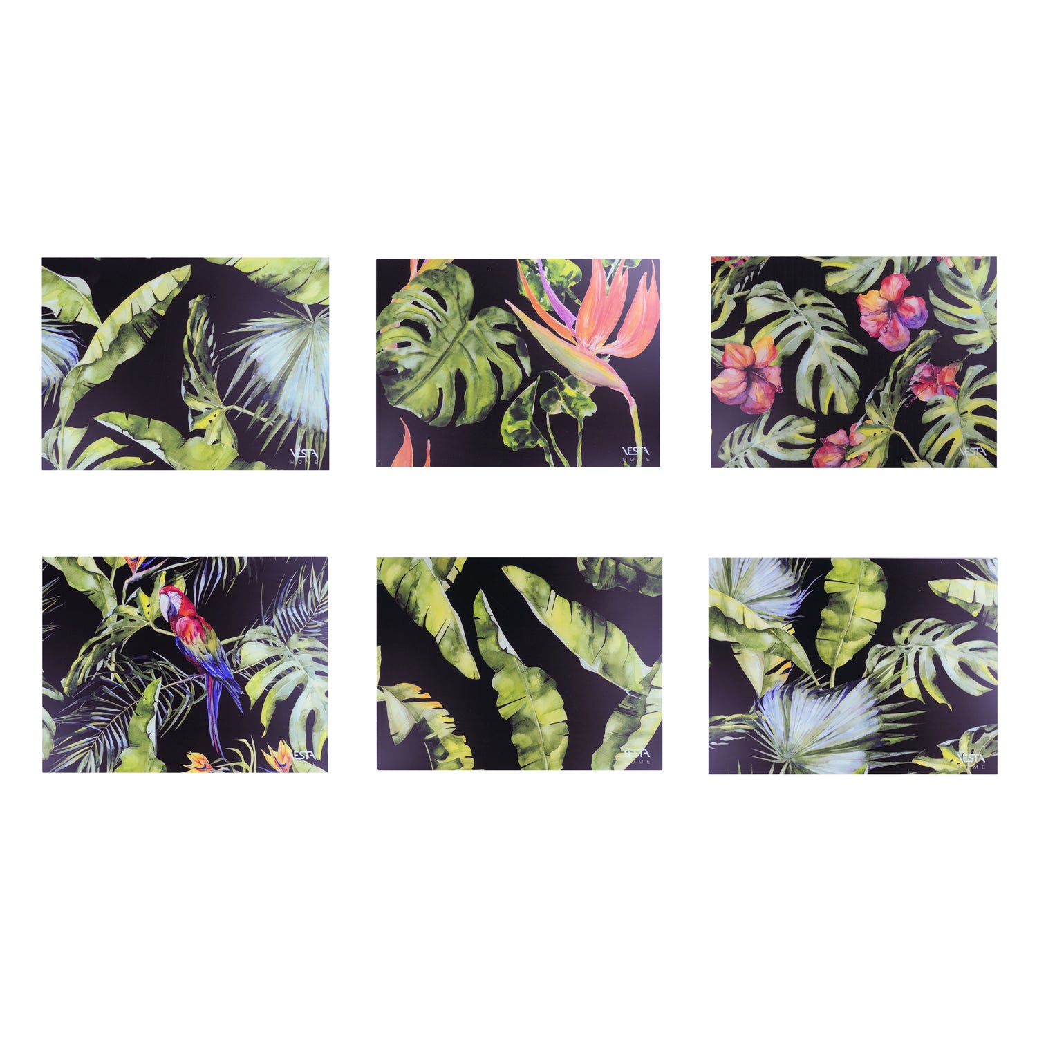 Tray with Placemat Set 6pcs Easy Break