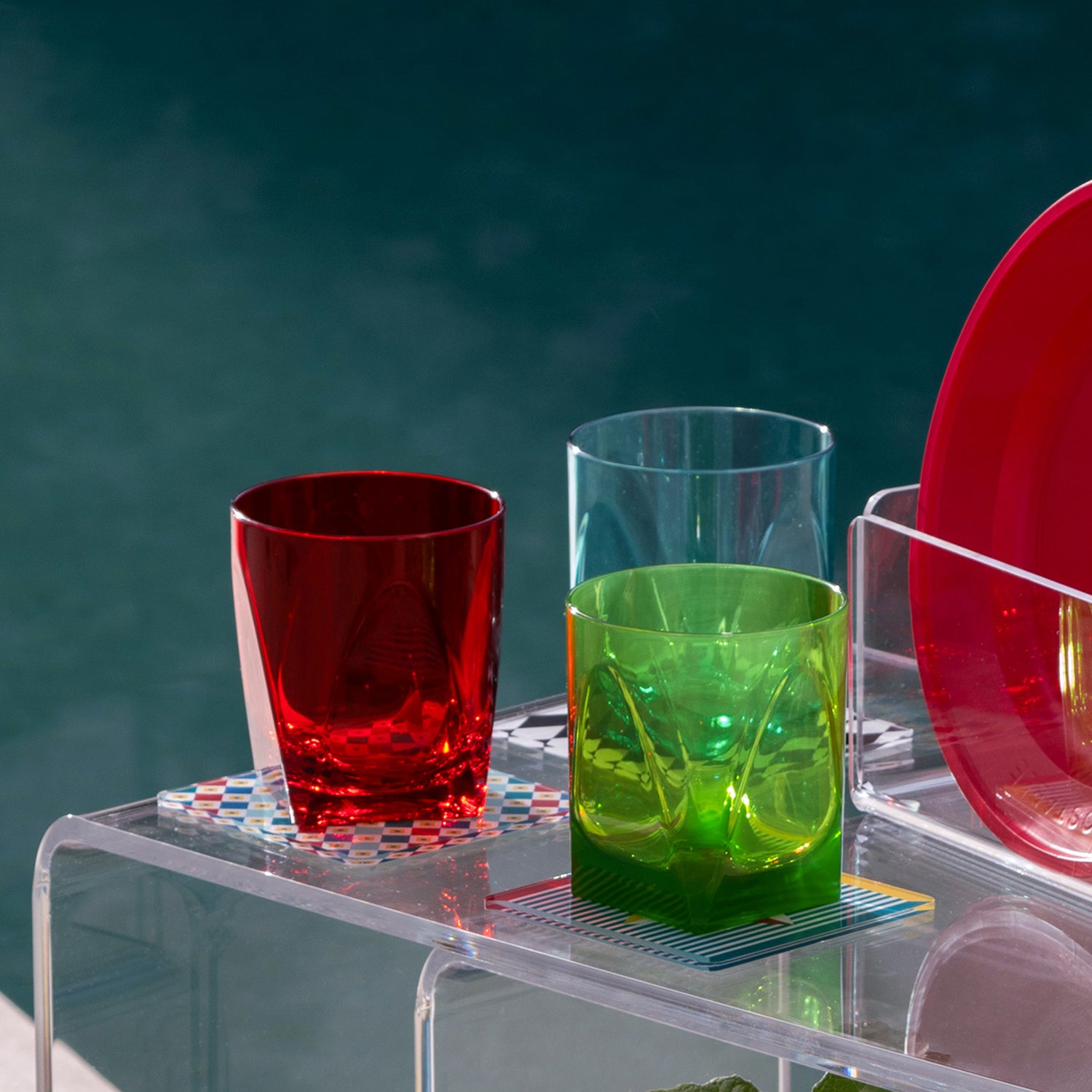 Tumbler Set 6 Short Glasses Party