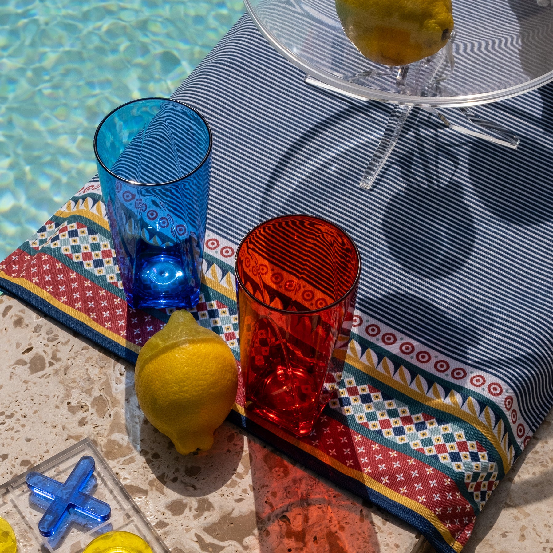 Set 6 Tall Tumbler Glasses Party