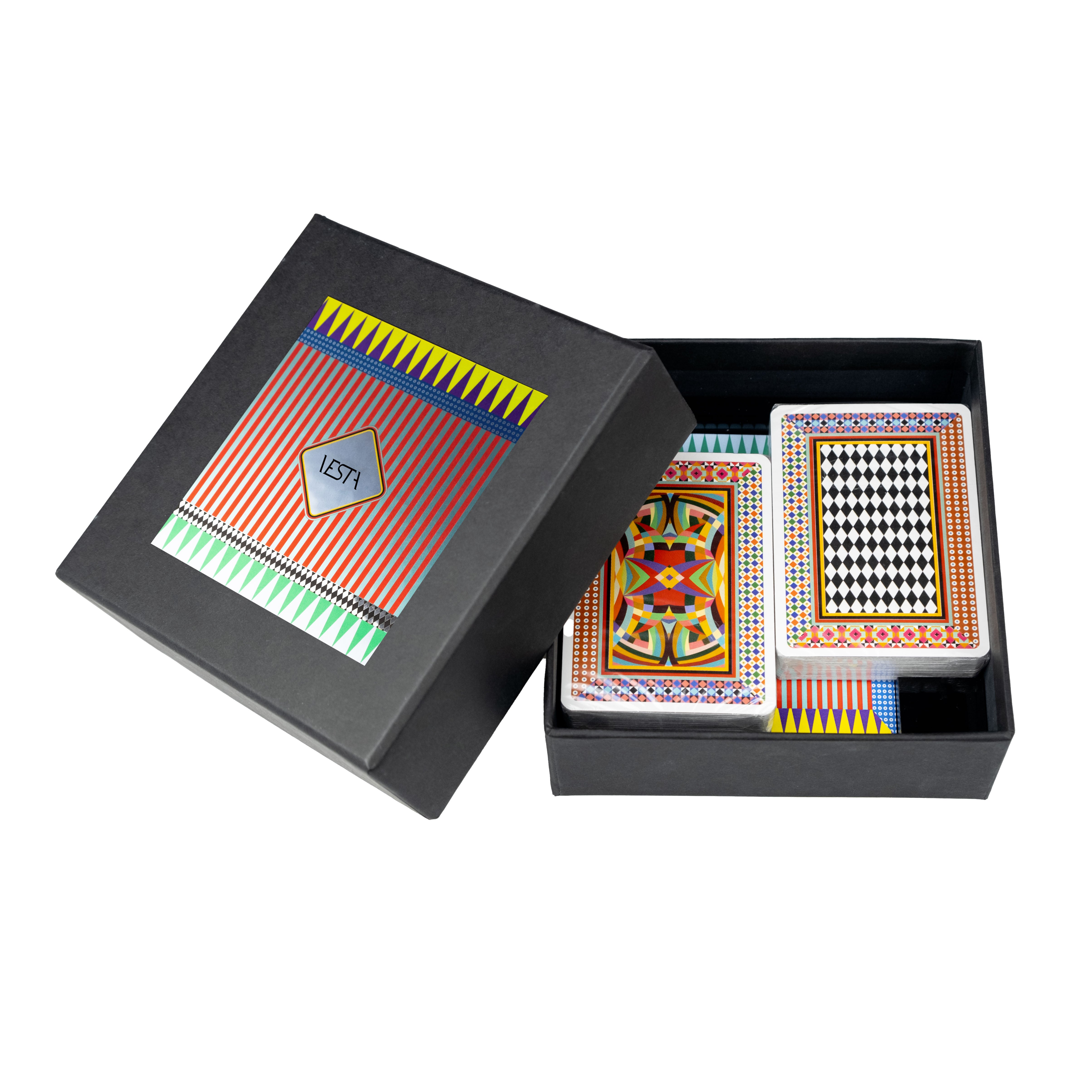 Playing Cards Set With Notebook And Pencil Pastime