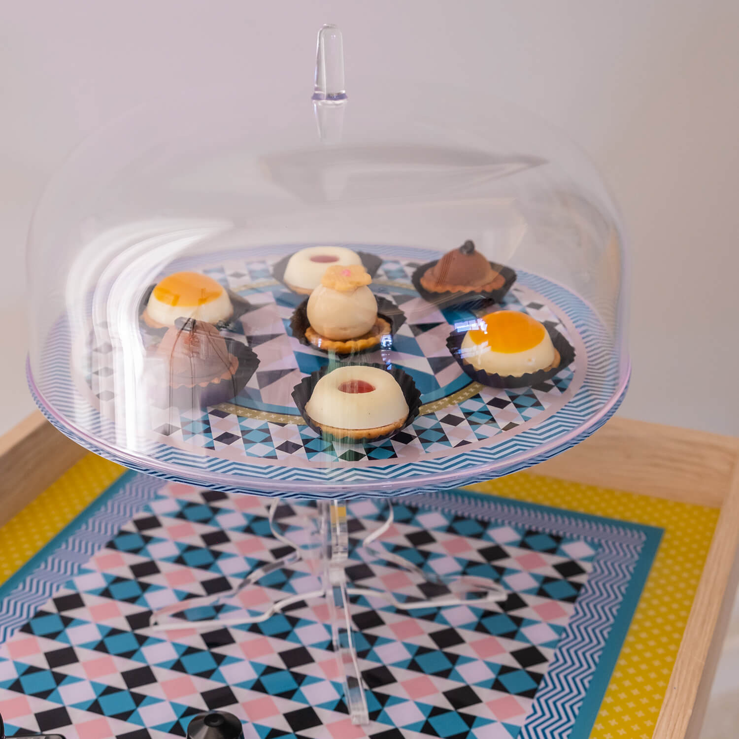 Cake Stand With Cover Decor