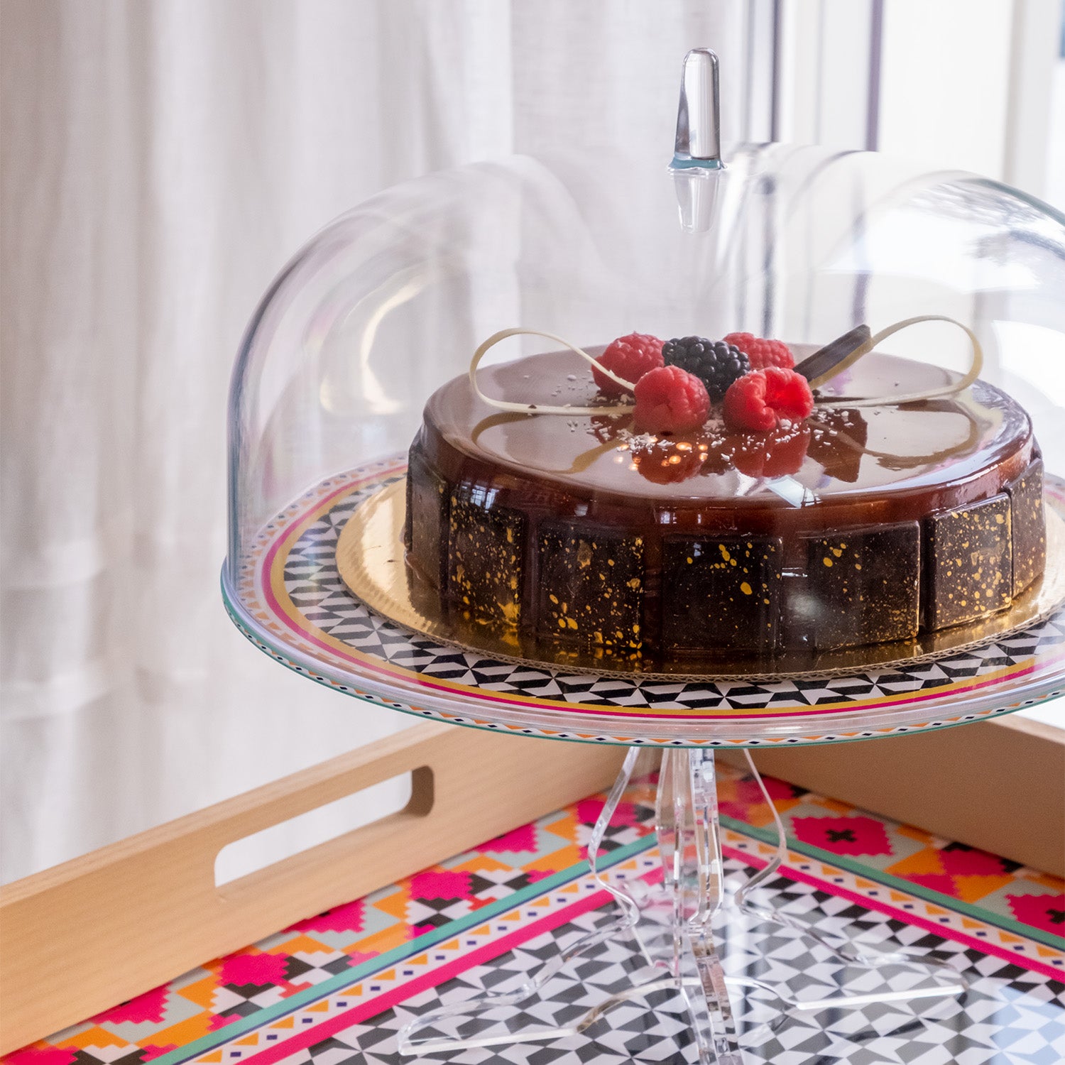Cake Stand With Cover Decor