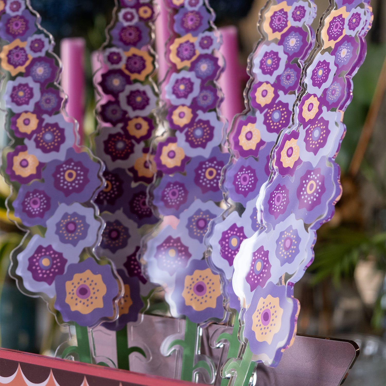 Large Single Lilac Funny Flowers