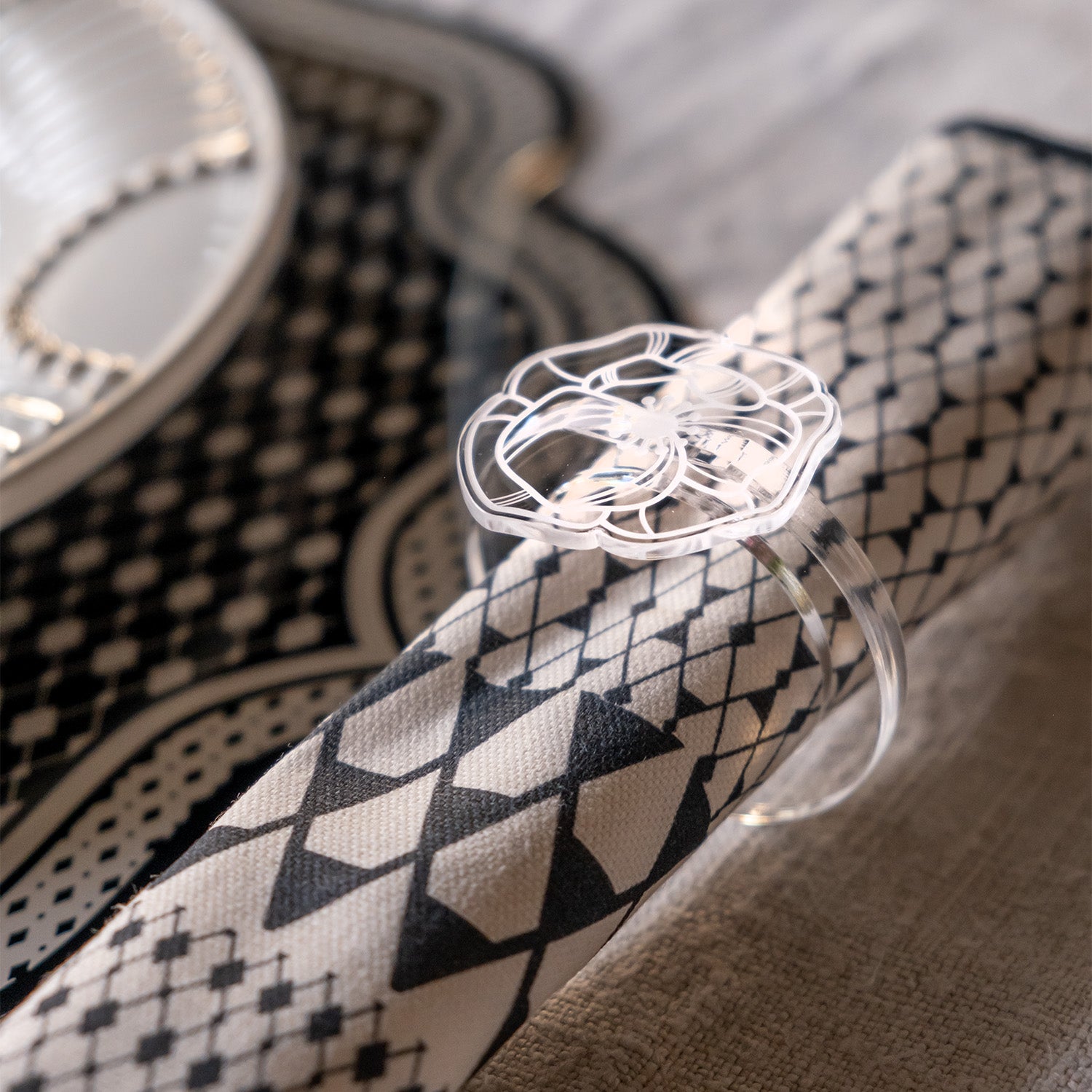 Le Jardin Set 6 Napkin Rings