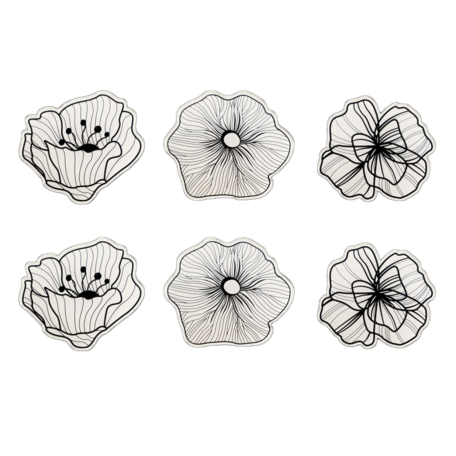 Le Jardin Set 6 Coasters