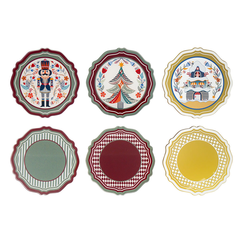 Set 6 Coasters Christmas Collection