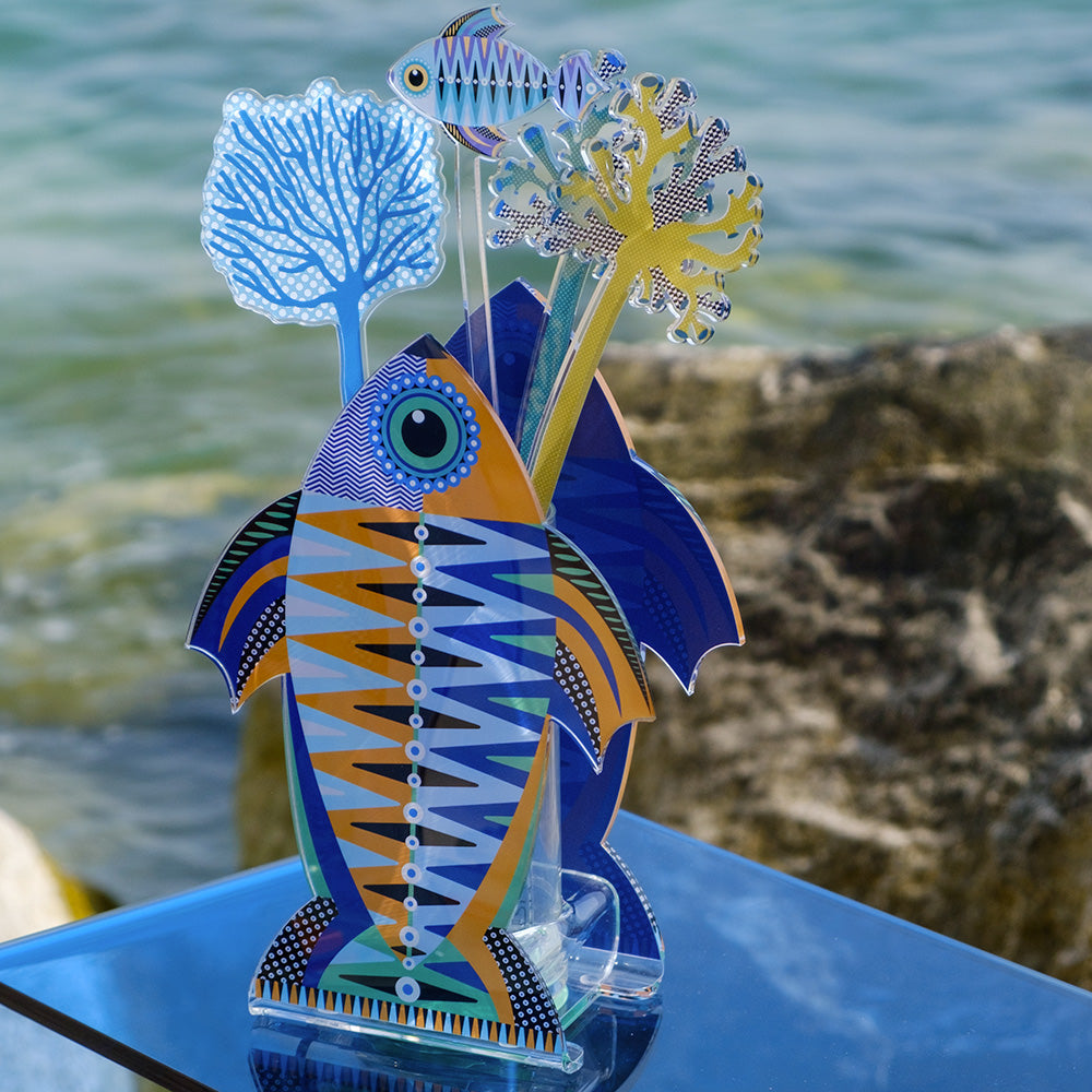 Emperor Fish Small Vase Funny Ocean
