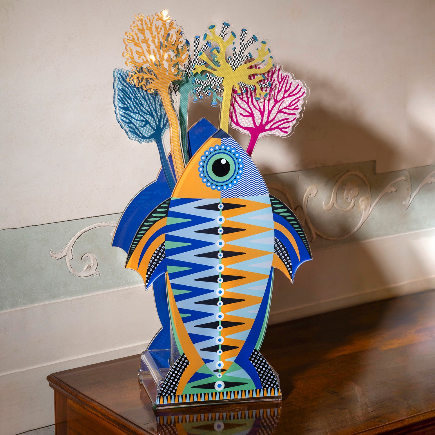 Emperor Fish Large Vase Funny Ocean