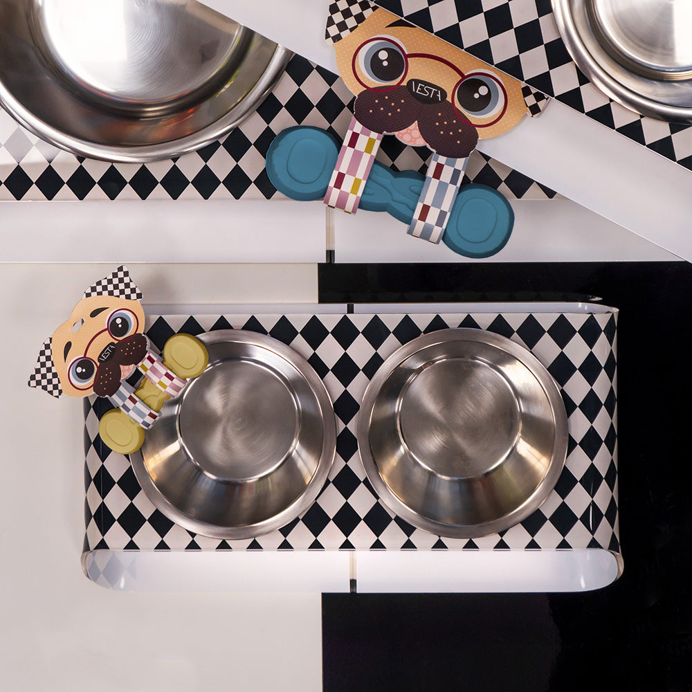 Small Double Bowl Holder