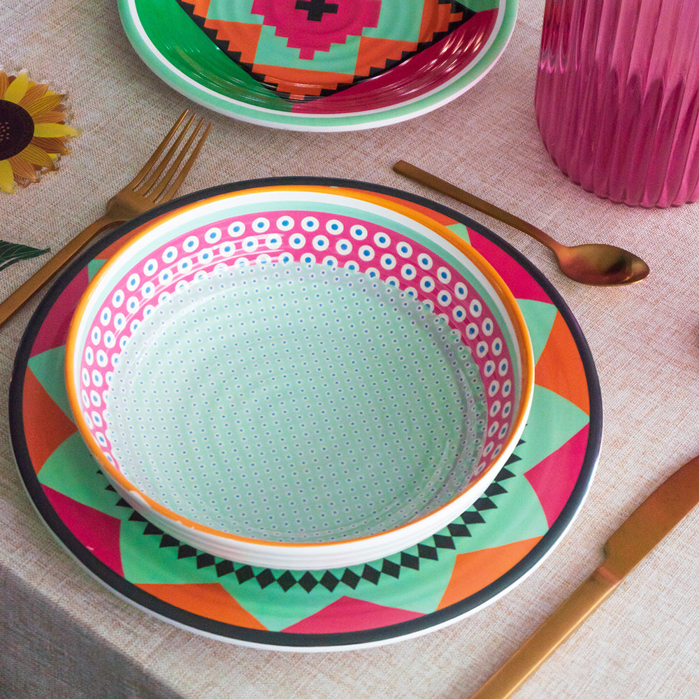 Set 12 Platos Ethnic