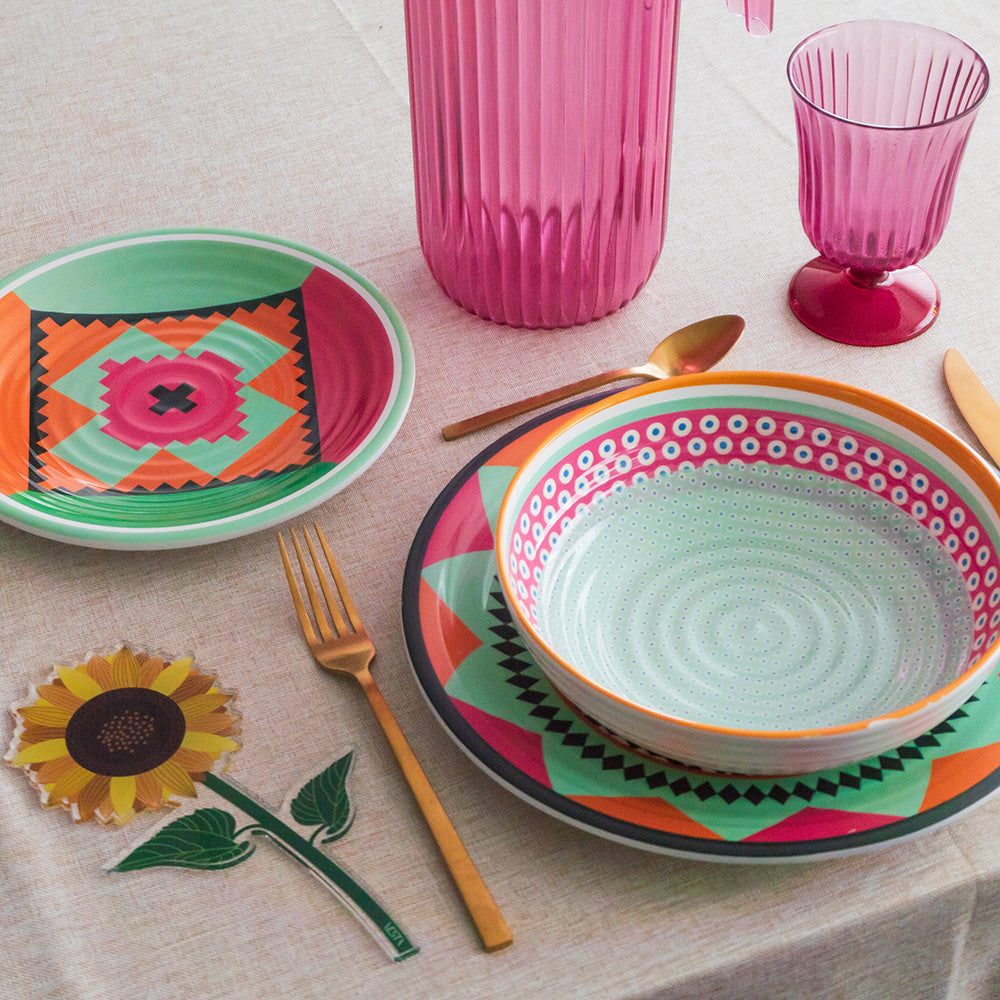 Set 12 Platos Ethnic