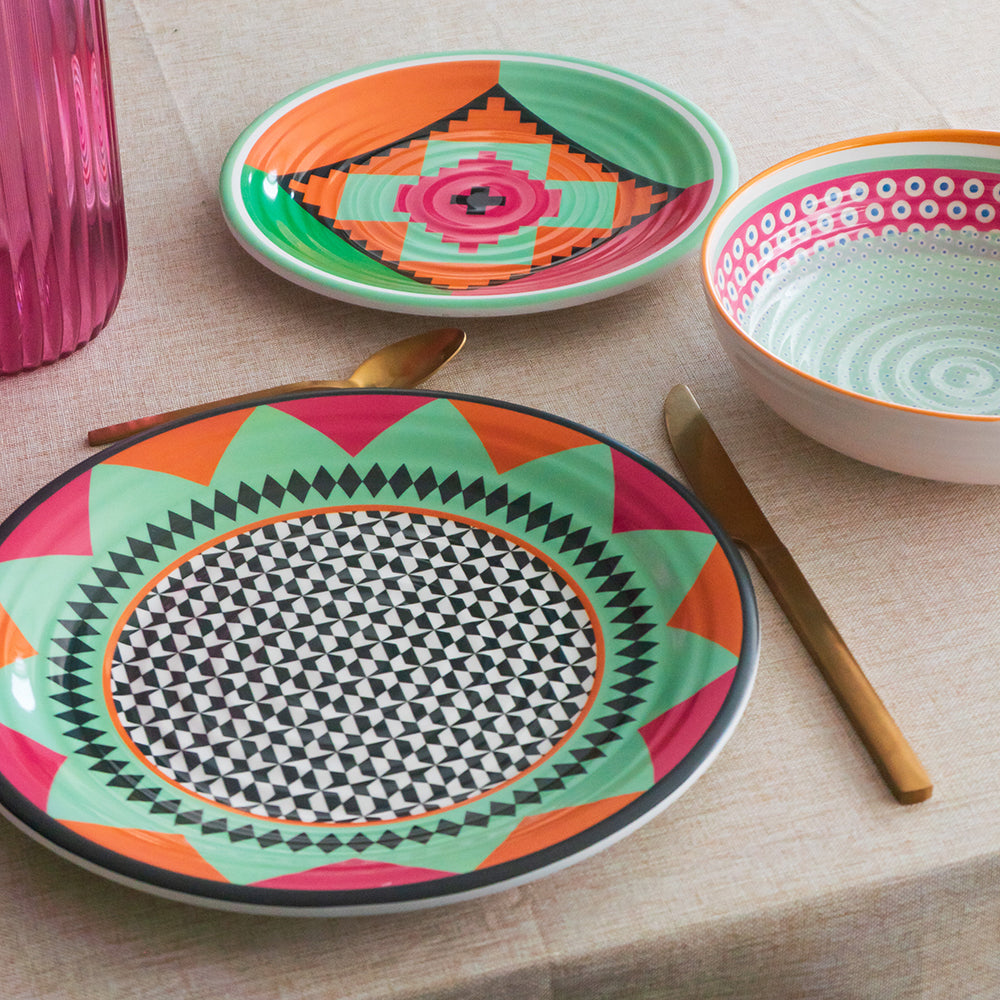 Set 12 Platos Ethnic