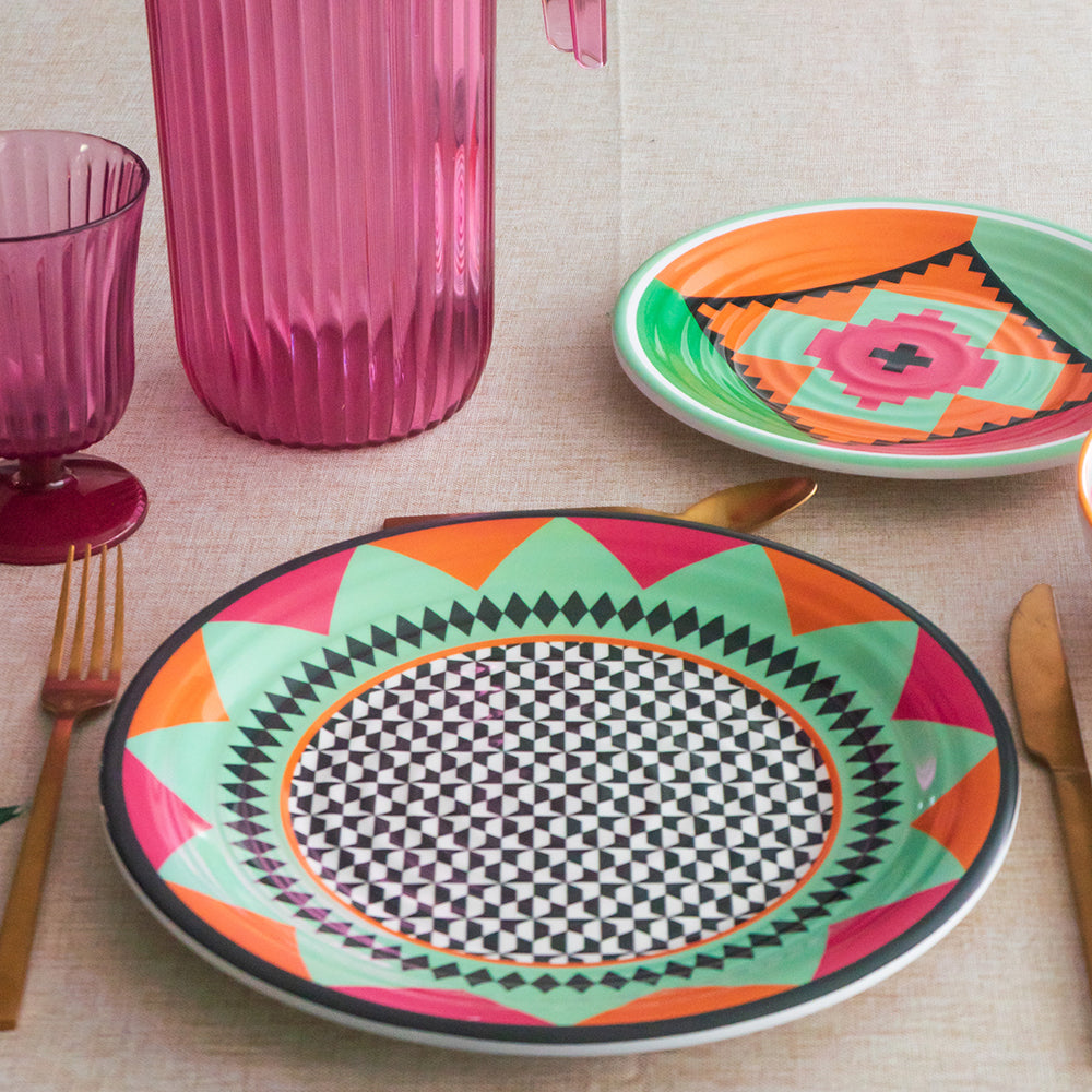 Set 12 Platos Ethnic