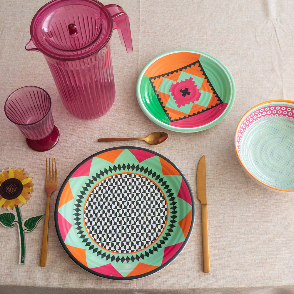 Set 12 Platos Ethnic