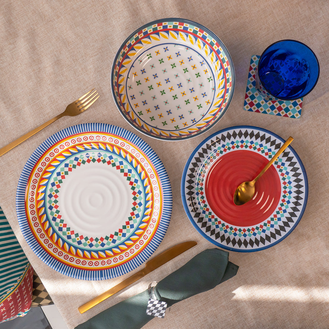Set 12 Platos Foulard