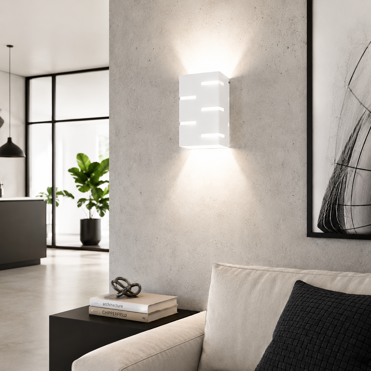 Large Square Wall Lamp