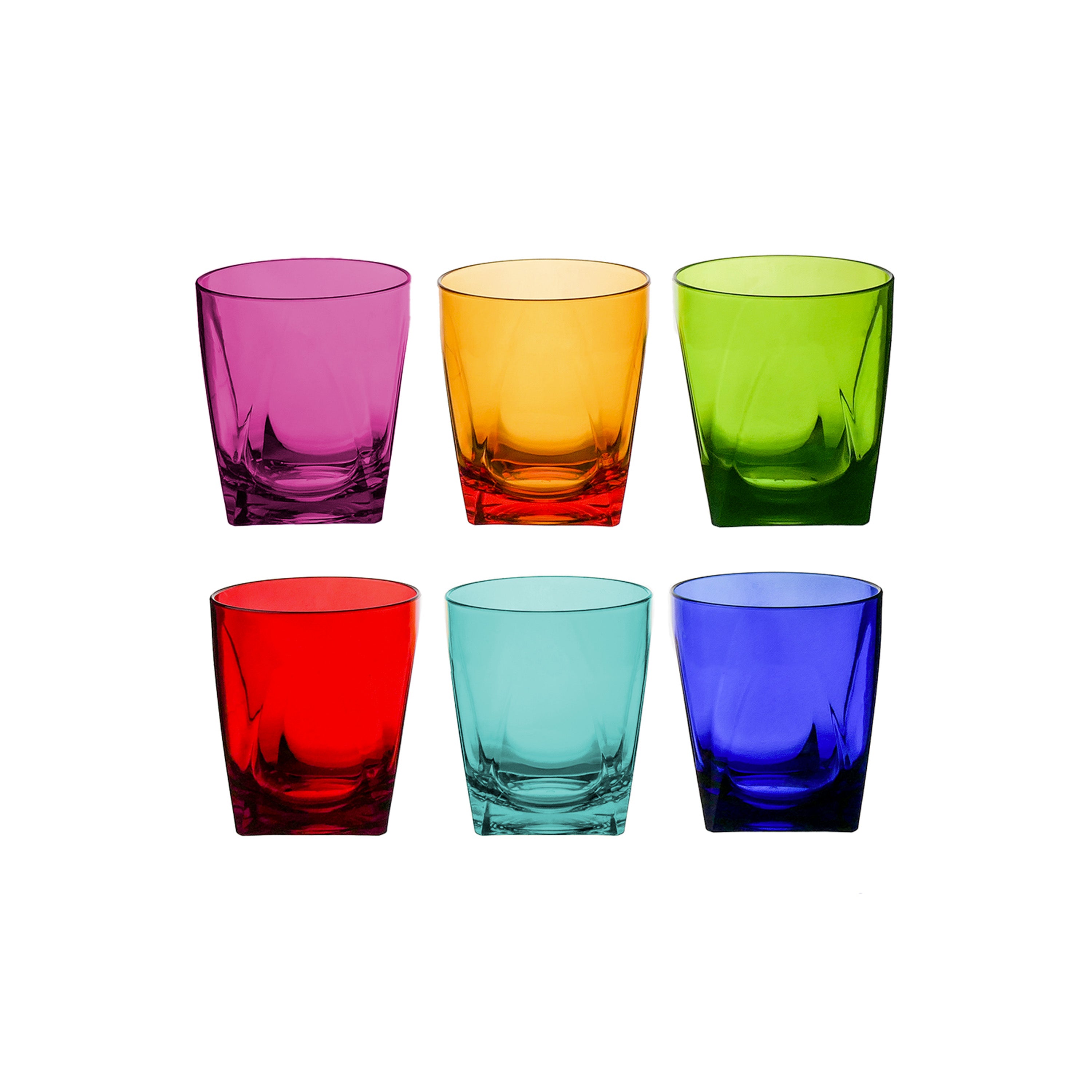 Tumbler Set 6 Short Glasses Party