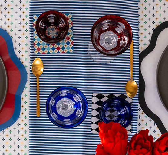 Set 6 Square Coasters Decor