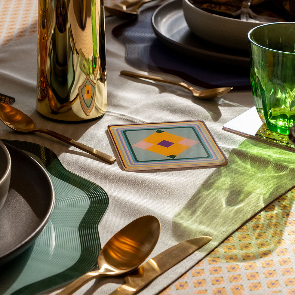 Set 6 Square Coasters Decor