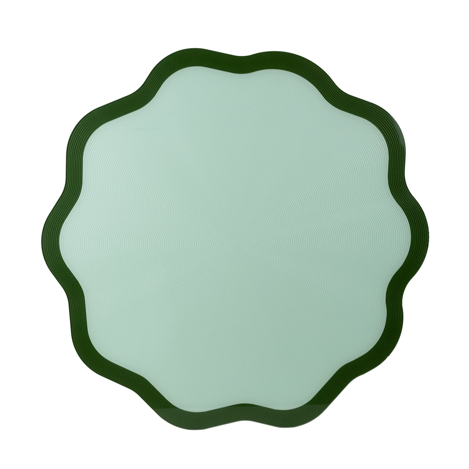 Set 2 Charger Plates Flower Decor