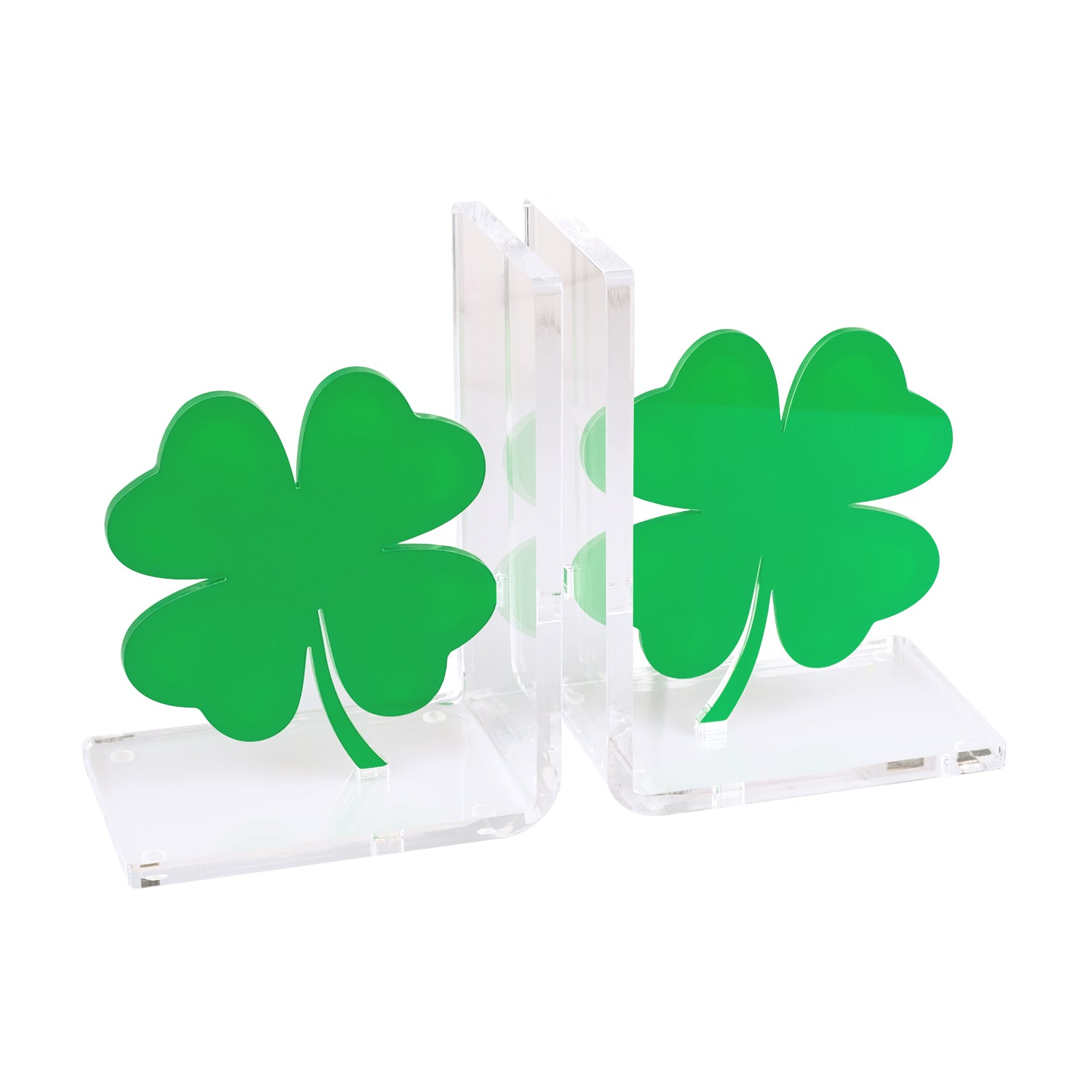 Four-Leaf Clover Bookend