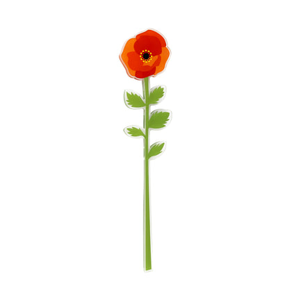 Large Single Poppy Funny Flowers