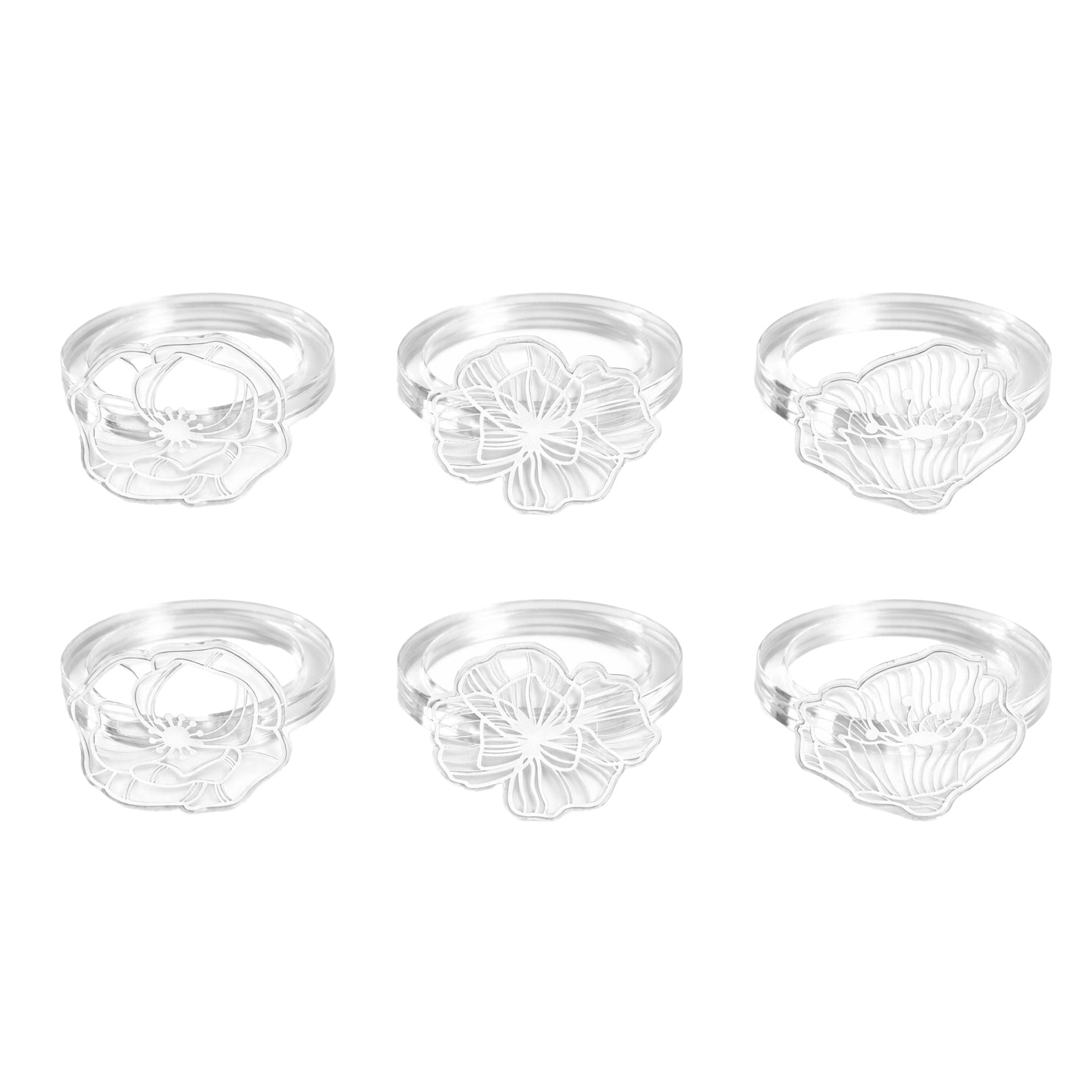 Le Jardin Set 6 Napkin Rings