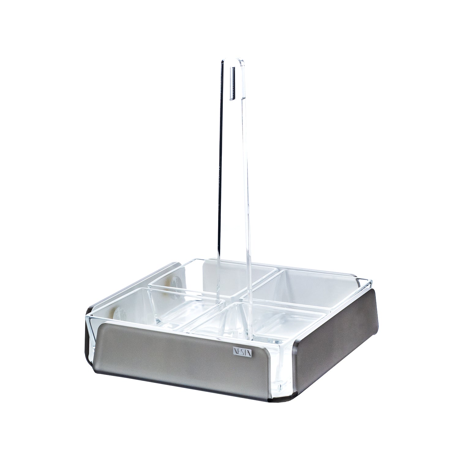 Square Antipasto Tray with 4 Compartments