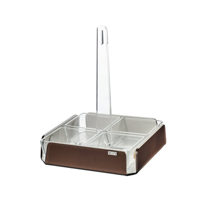 Square Antipasto Tray with 4 Compartments