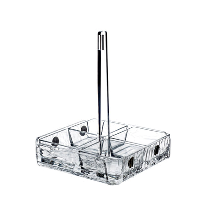 Square Antipasto Tray with 4 Compartments