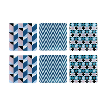 Set 6 Square Coasters Decor