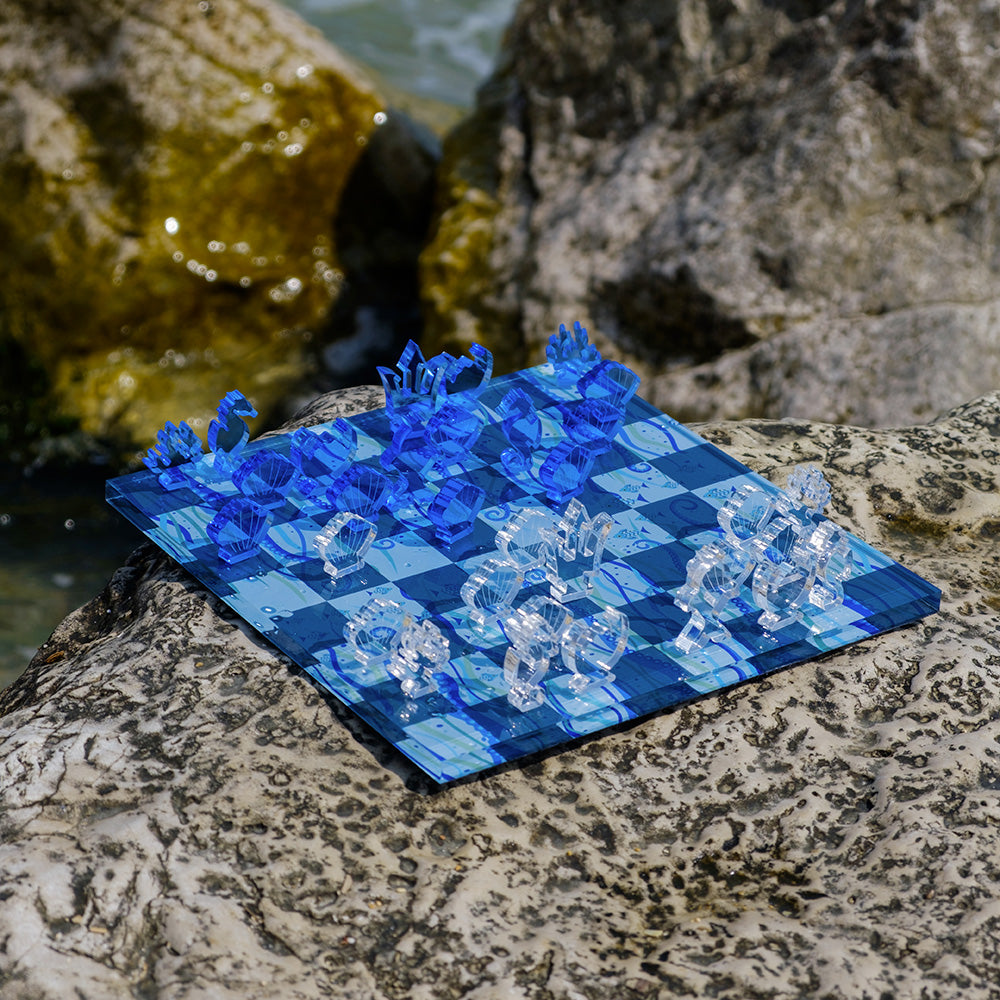 Chess And Checkers Funny Ocean