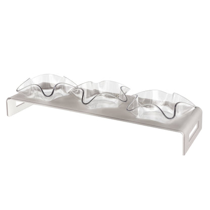 Happy Time Tray With 3 Bowls Like Water