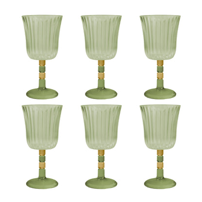 Set of 6 Wine Glasses Ginevra