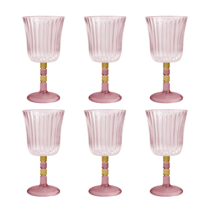 Set of 6 Wine Glasses Ginevra
