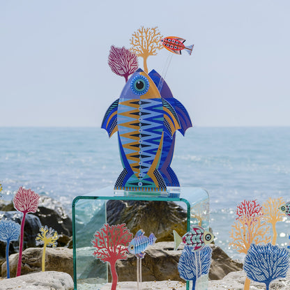 Emperor Fish Large Vase Funny Ocean