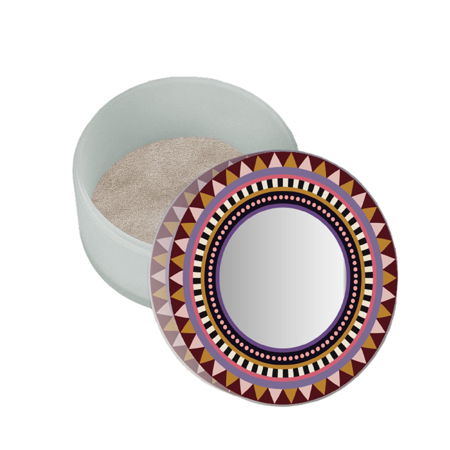 Small Round Jewelry Box Happy Beauty