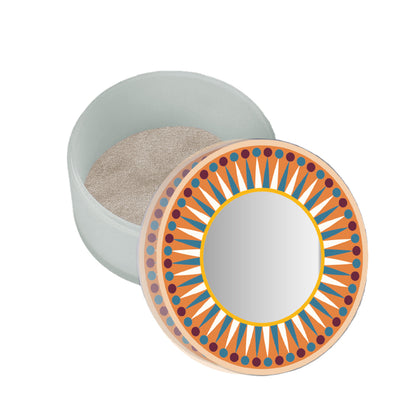 Small Round Jewelry Box Happy Beauty