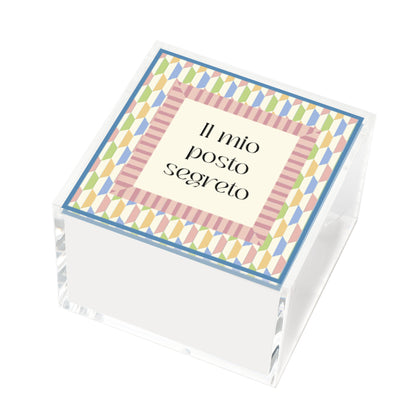 Large Square Jewelry Box Happy Beauty