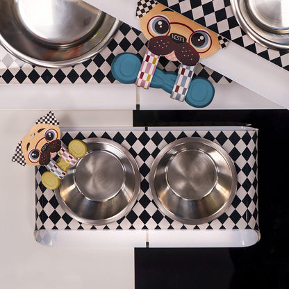 Small Double Bowl Holder