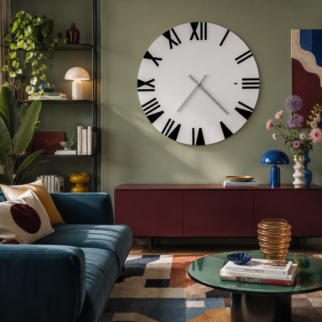 Reloj de pared grande de Roma