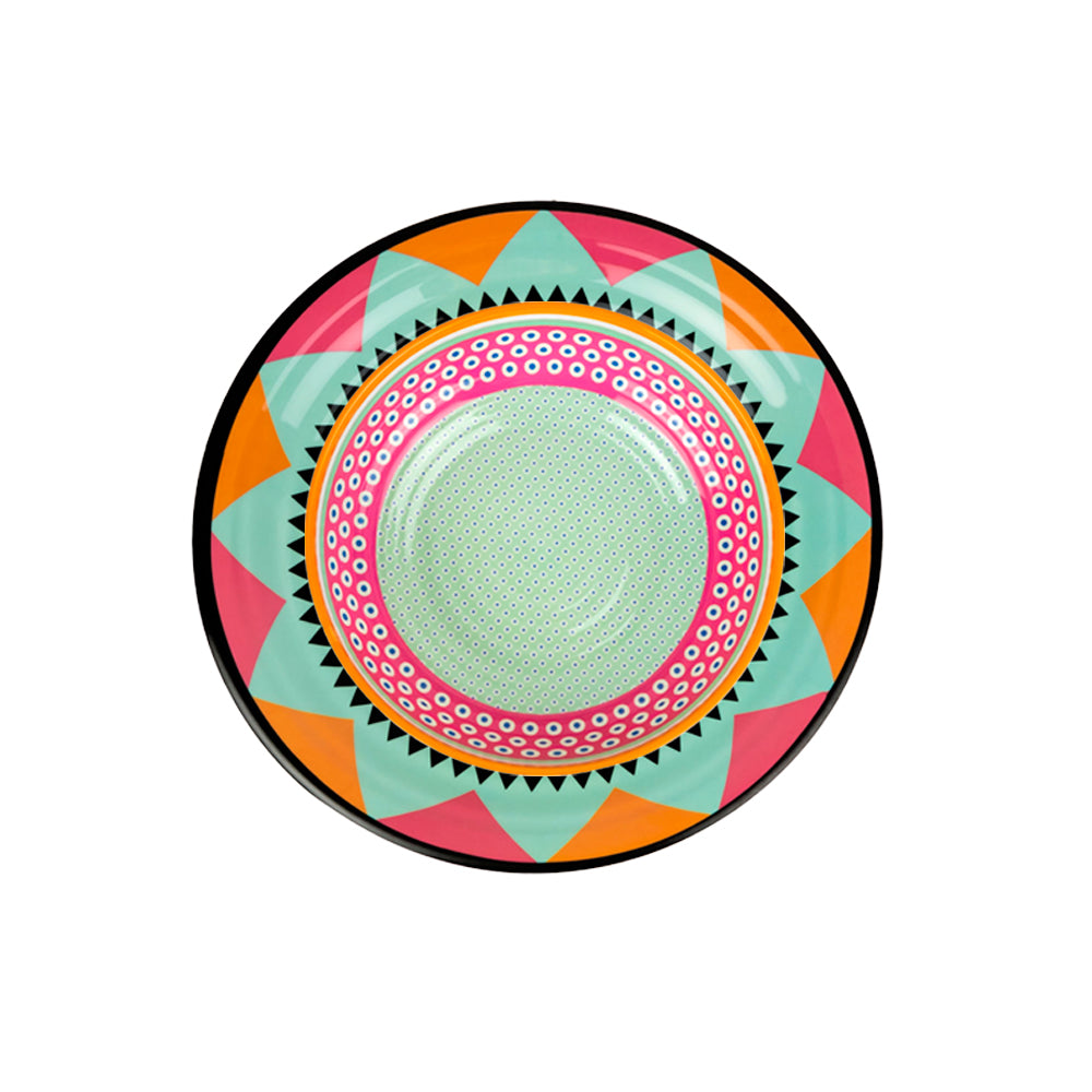 Set of 12 Plates Ethnic