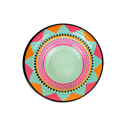 Set of 12 Plates Ethnic
