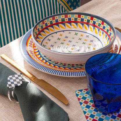 Set 12 Platos Foulard