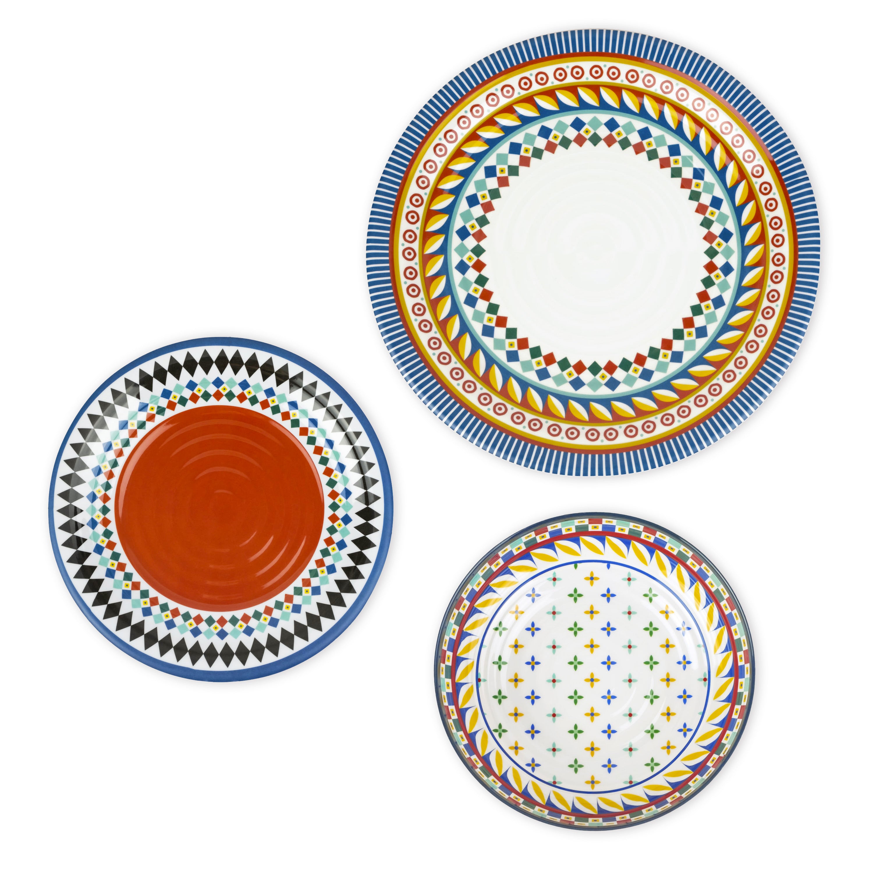 Set 12 Platos Foulard