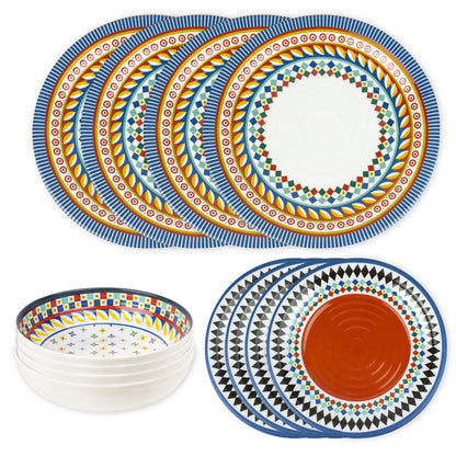Set 12 Platos Foulard