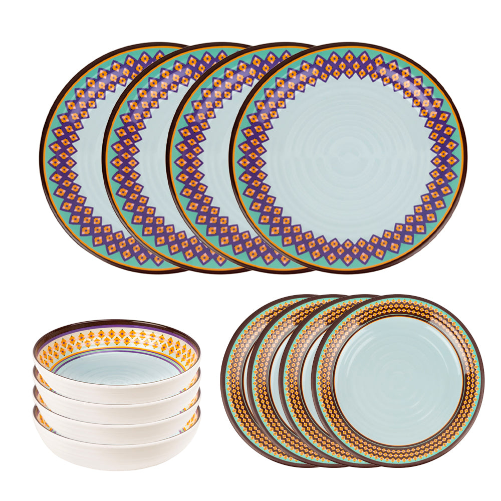 Set 12 Piatti Rainbow