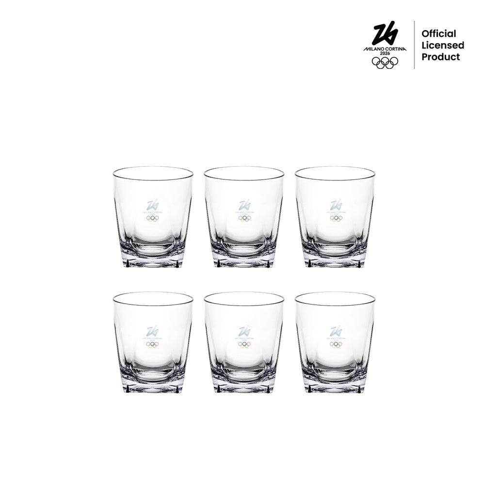 Set Of 6 Low Tumbler Glasses Milano Cortina 2026
