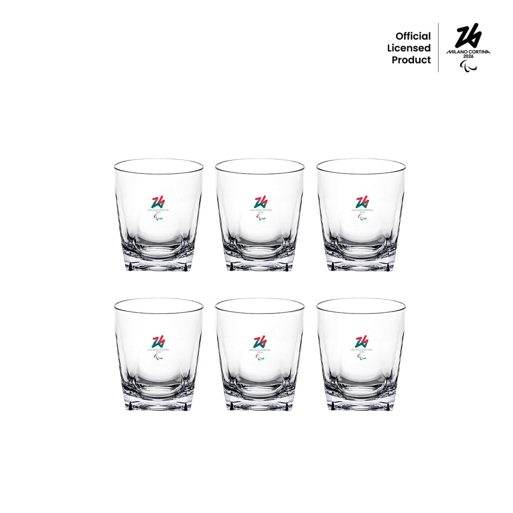 Set Of 6 Low Tumbler Glasses Milano Cortina 2026