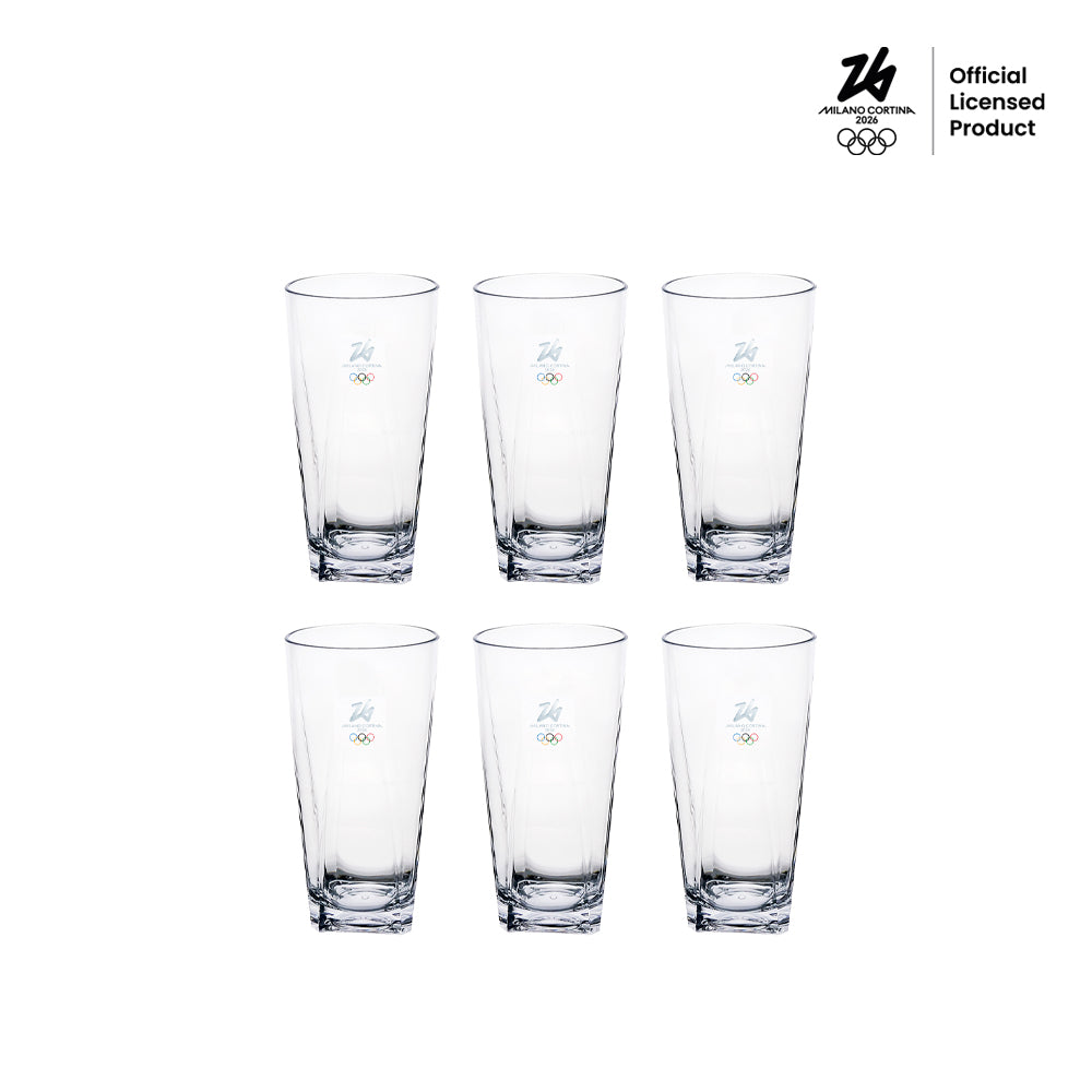 Set Of 6 Tall Glasses Milano Cortina 2026